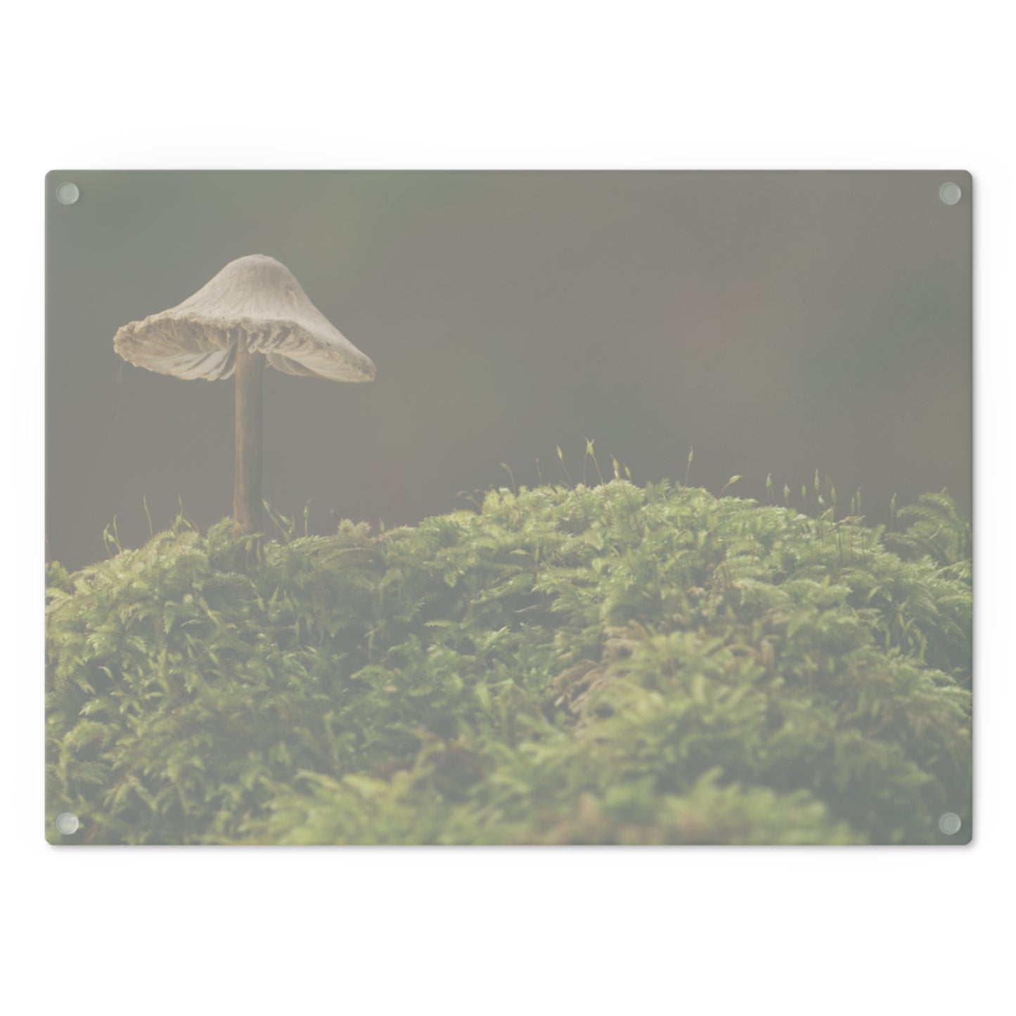 "Mushroom On Mossy Mound" Cutting Board