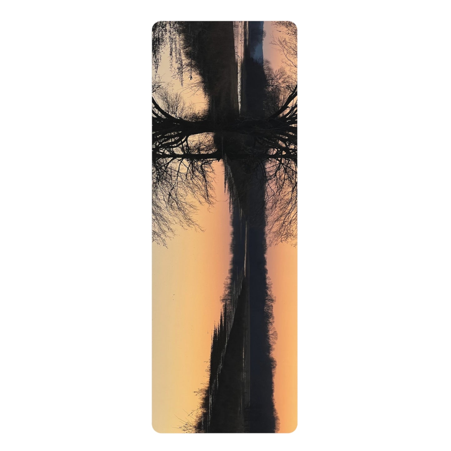 "Reflection At Sunset" Rubber Yoga Mat