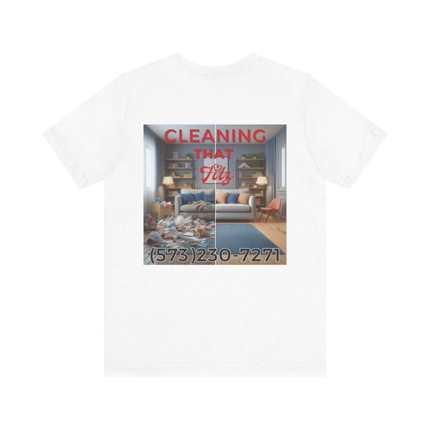 "Cleaning That Fitz" Logo Unisex Jersey Short Sleeve Tee