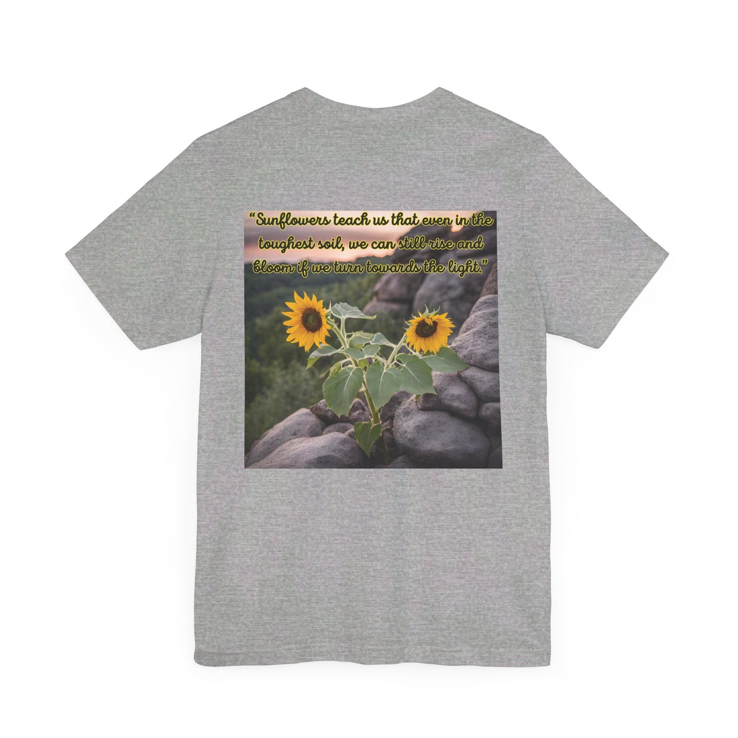 "Sunflower - Rise" Unisex Jersey Short Sleeve Tee 1