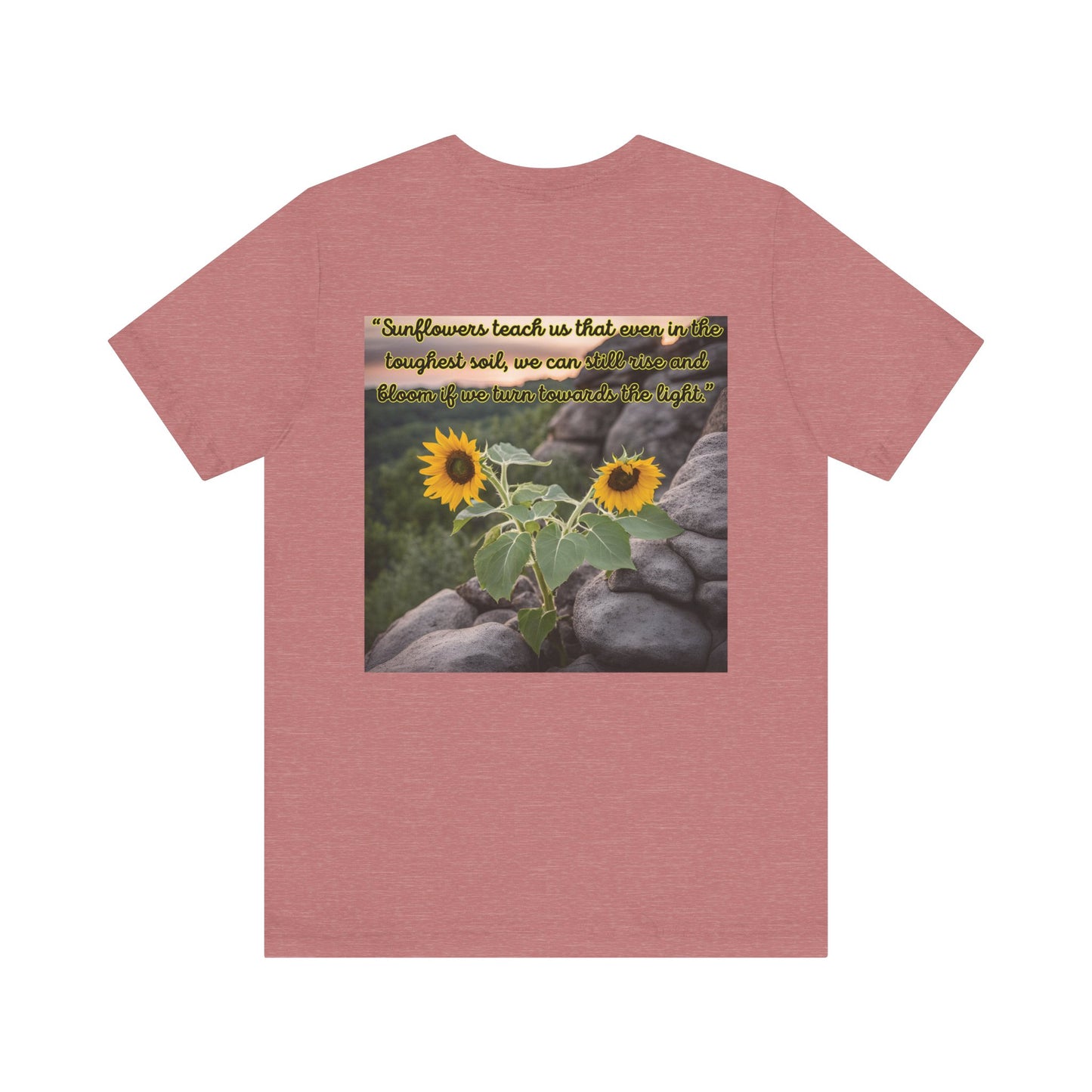 "Sunflower - Rise" Unisex Jersey Short Sleeve Tee 1