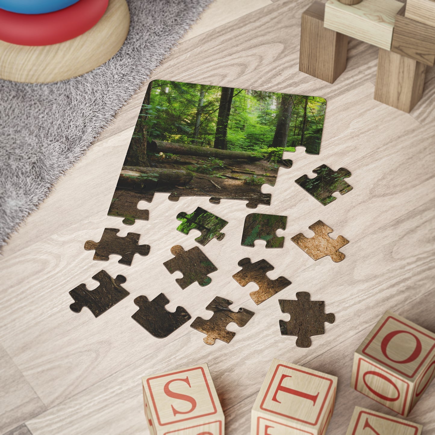 "Fallen Tree" Kids' Puzzle, 30-Piece