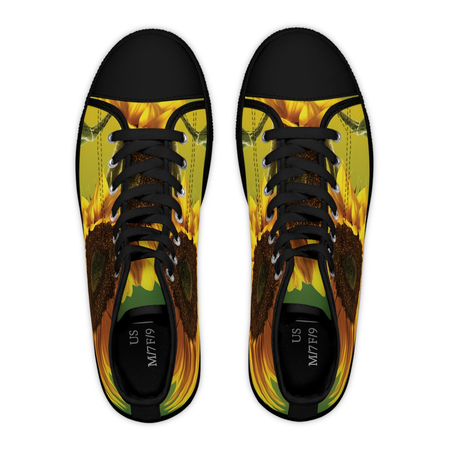 "Sunflower" Women's High Top Sneakers