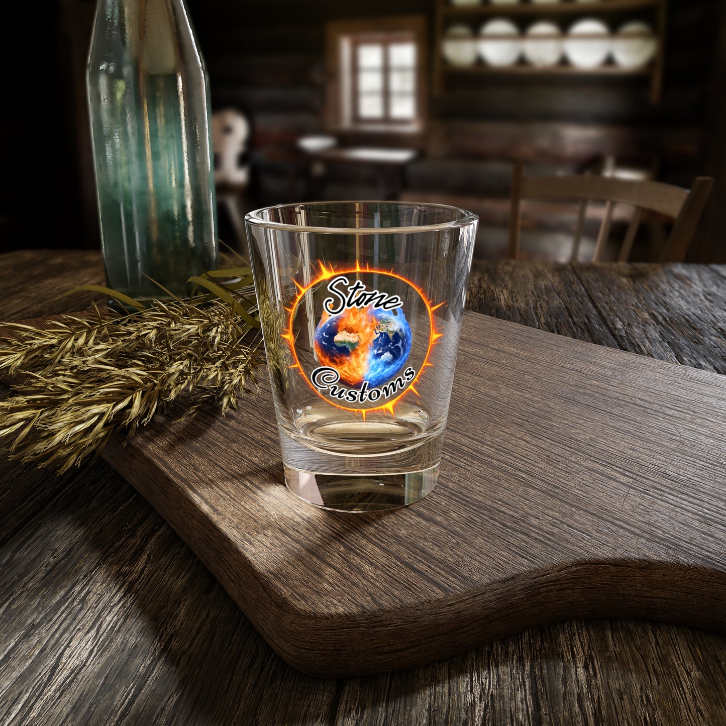 "Stone Customs" Shot Glass, 1.5oz