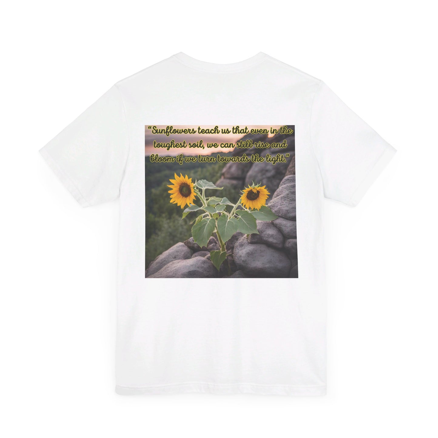 "Sunflower - Rise" Unisex Jersey Short Sleeve Tee 1