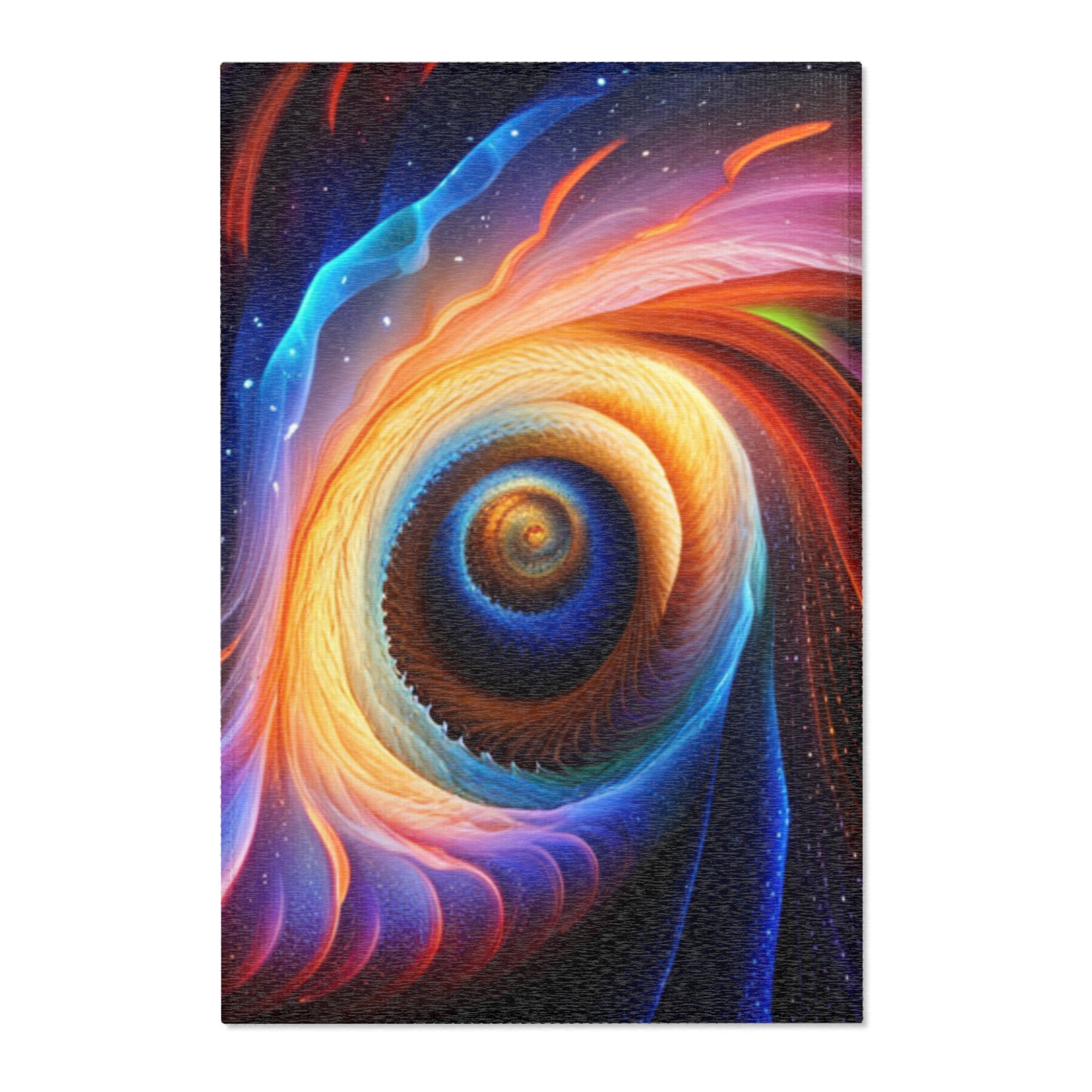 "Cosmic Spiral" Area Rugs