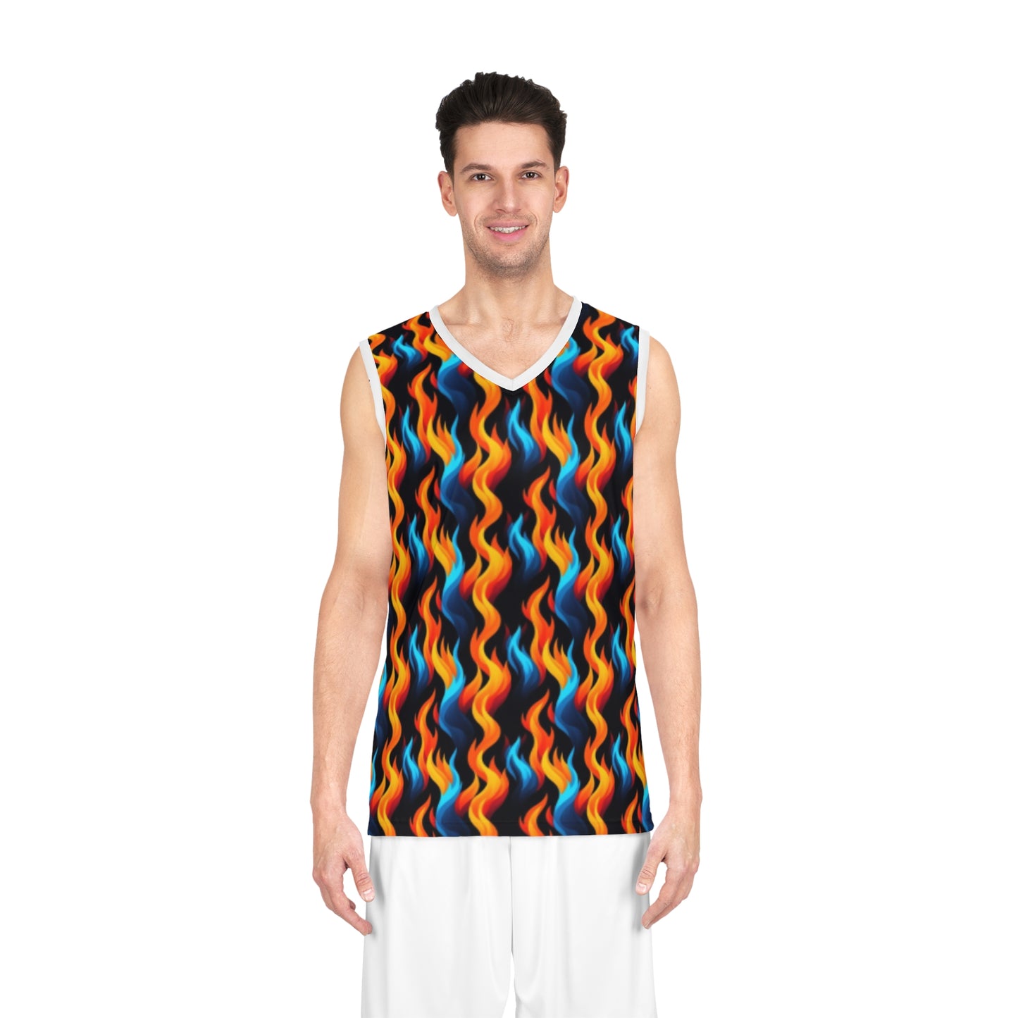 Flame Basketball Jersey (AOP)