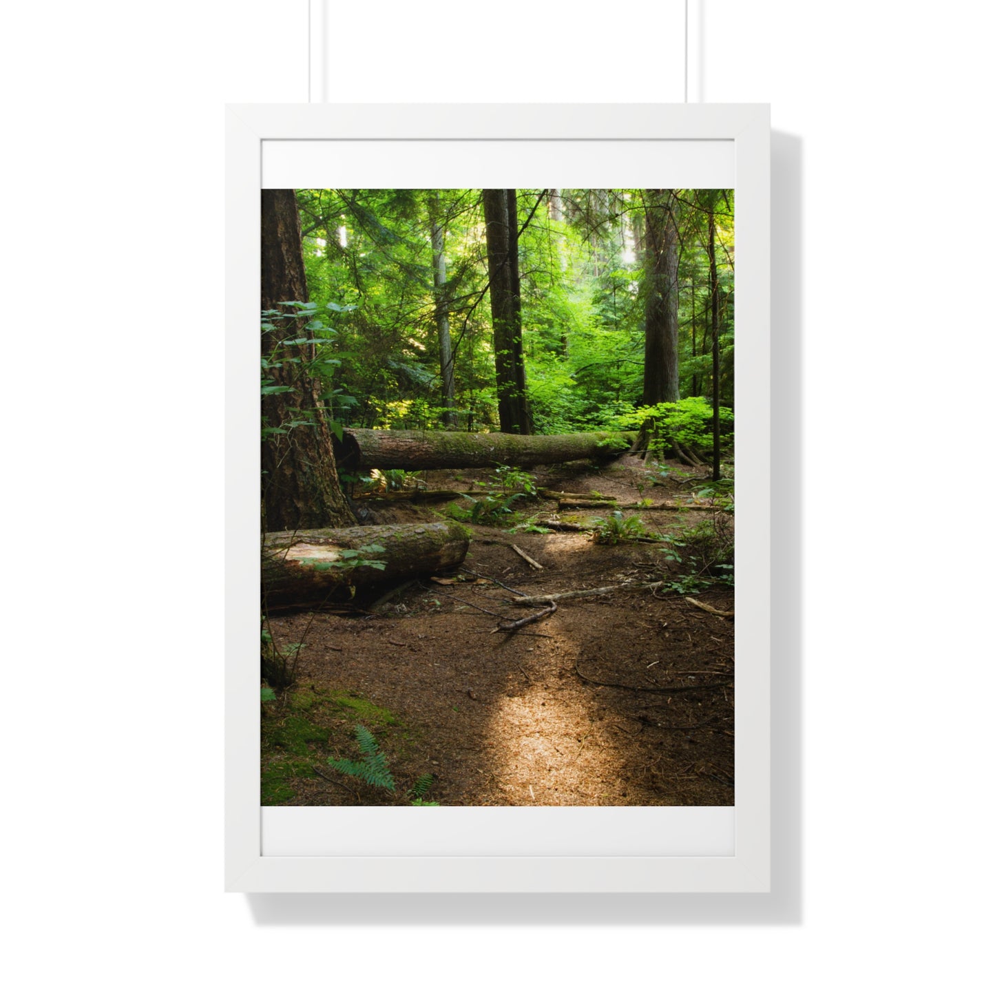 "Fallen Tree" Framed Vertical Poster