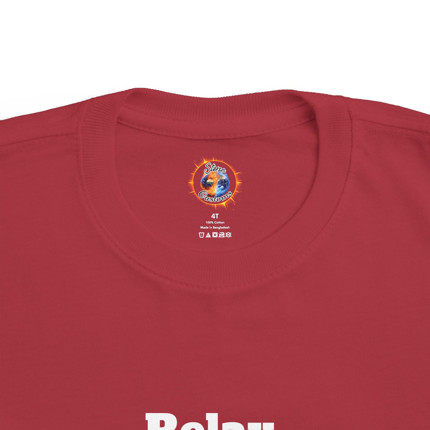 "Relax" Toddler's Fine Jersey Tee w/Logo on Back