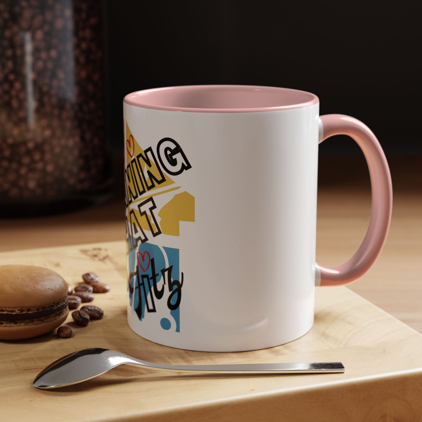 "Cleaning That Fitz" Logo Accent Coffee Mug (11, 15oz)