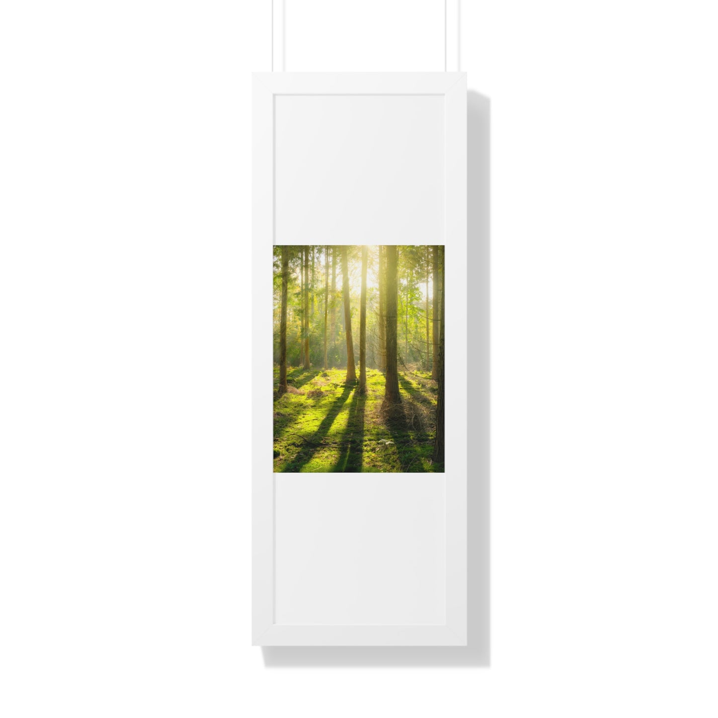 "Mossy Woodland" Framed Vertical Poster