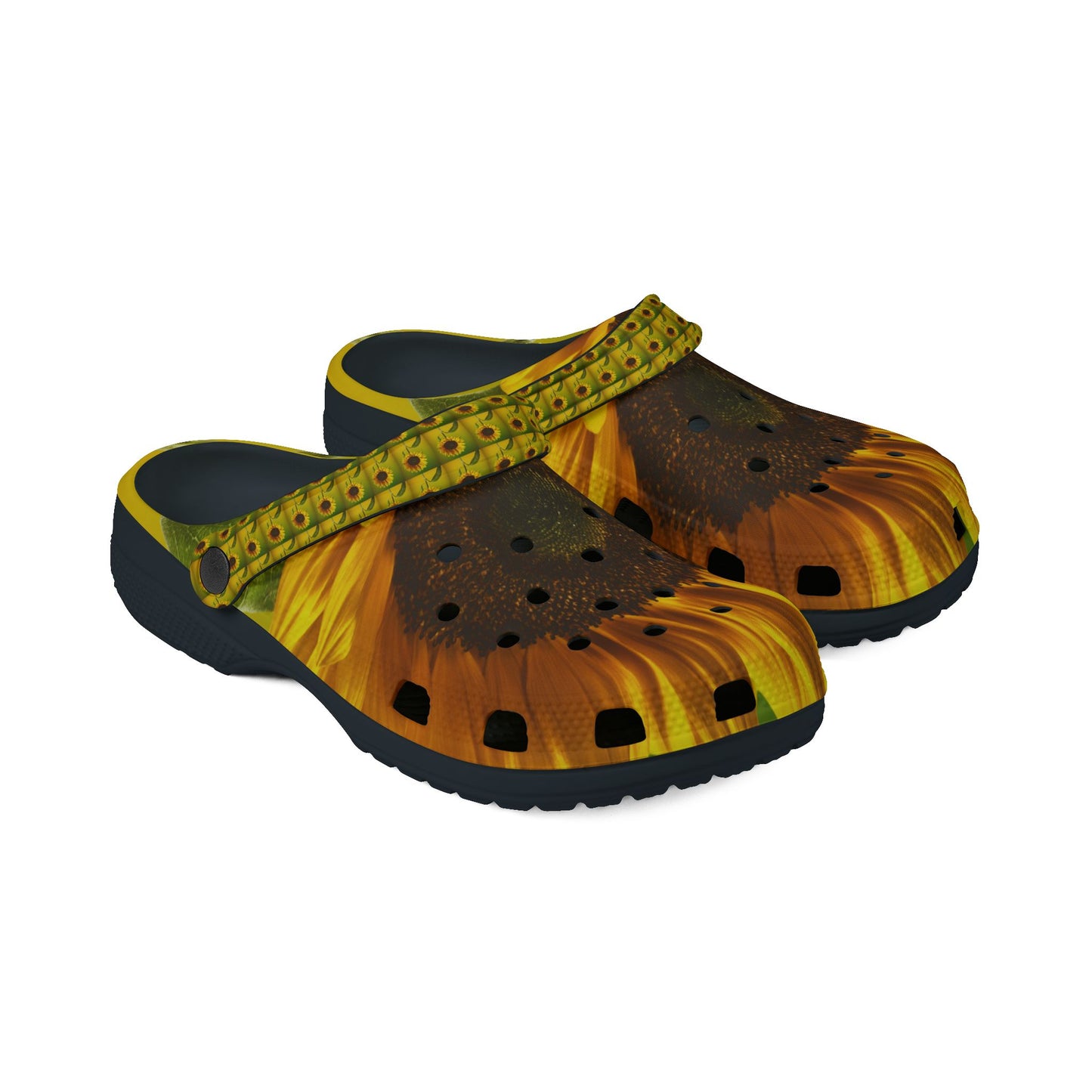 "Sunflower" EVA Foam Rubber Shoes (AOP)