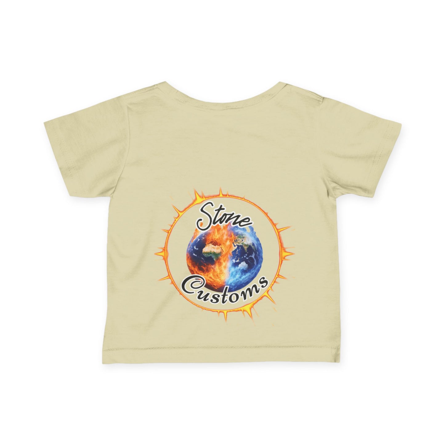 "Relax, The Boss Is Here" Infant Fine Jersey Tee w/Logo on Back