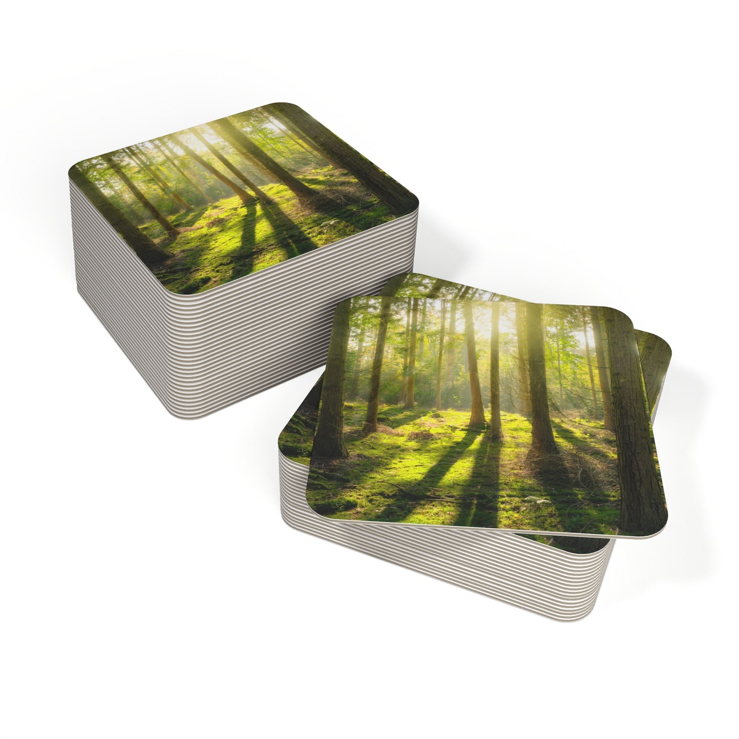 "Mossy Woodland" Coasters (50, 100 pcs)