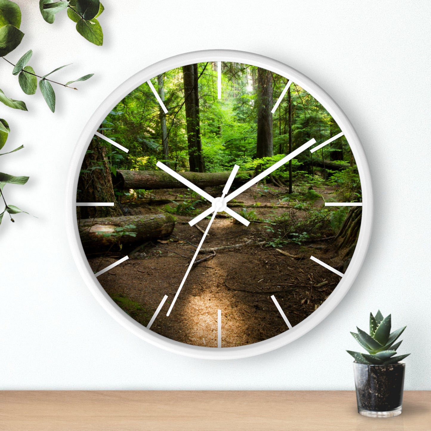 "Fallen Tree" Wall Clock