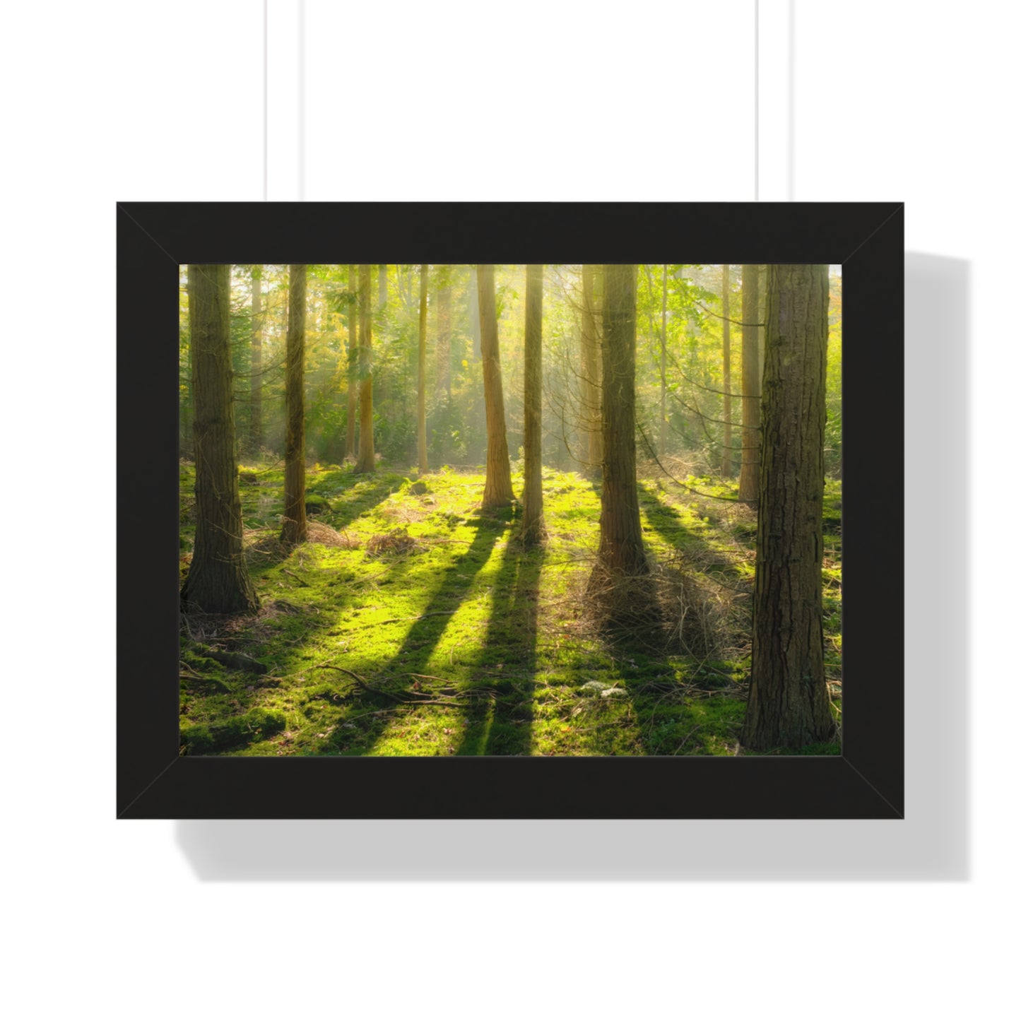 "Mossy Woodland" Framed Horizontal Poster