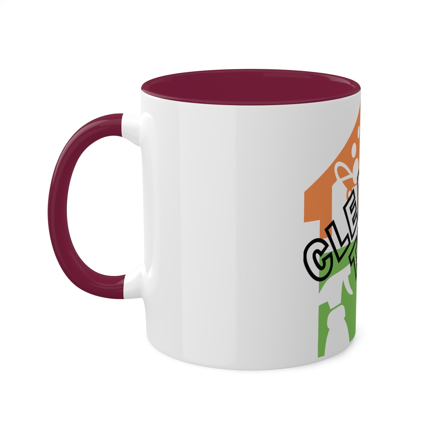 "Cleaning That Fitz" Logo Colorful Mugs, 11oz