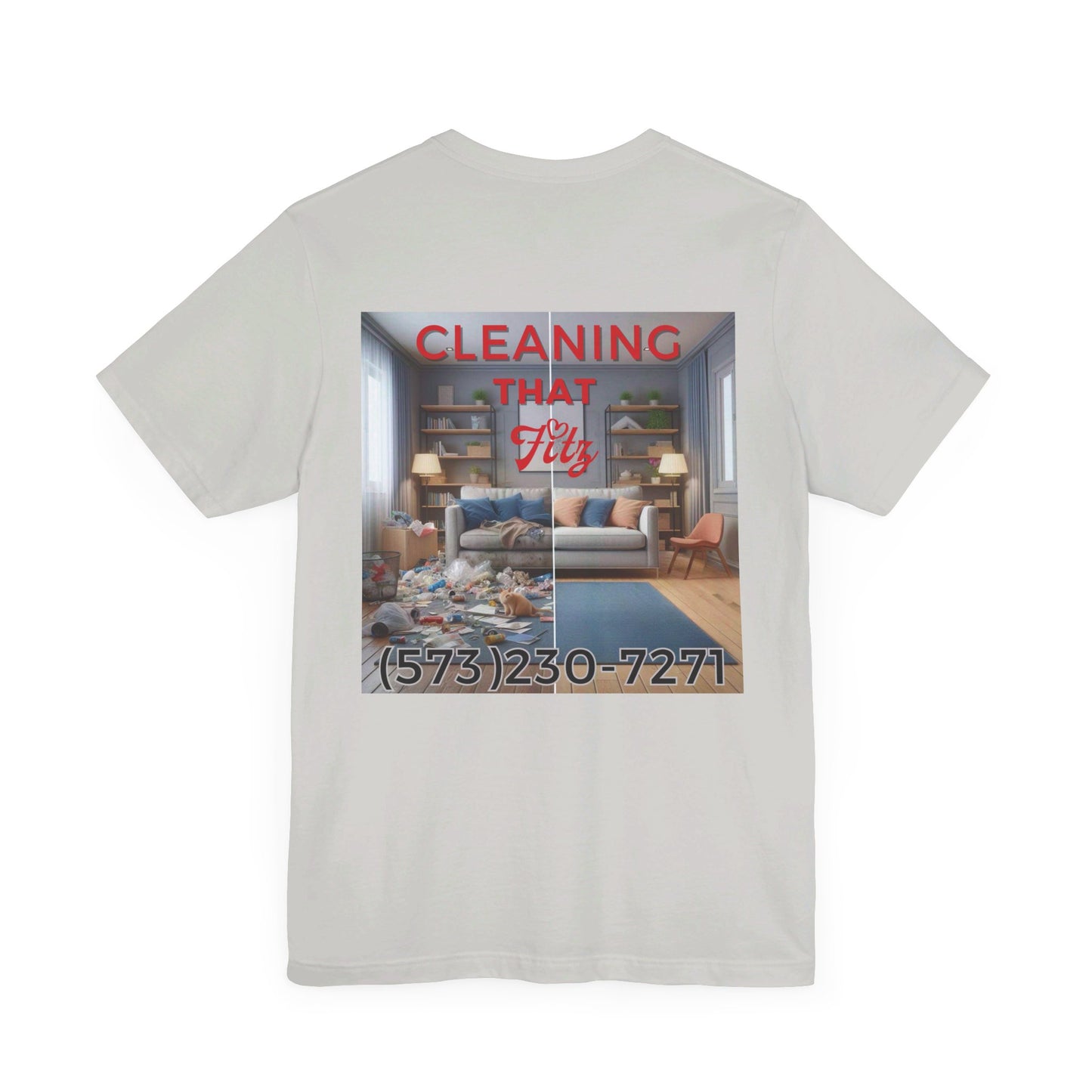 "Cleaning That Fitz" Logo Unisex Jersey Short Sleeve Tee