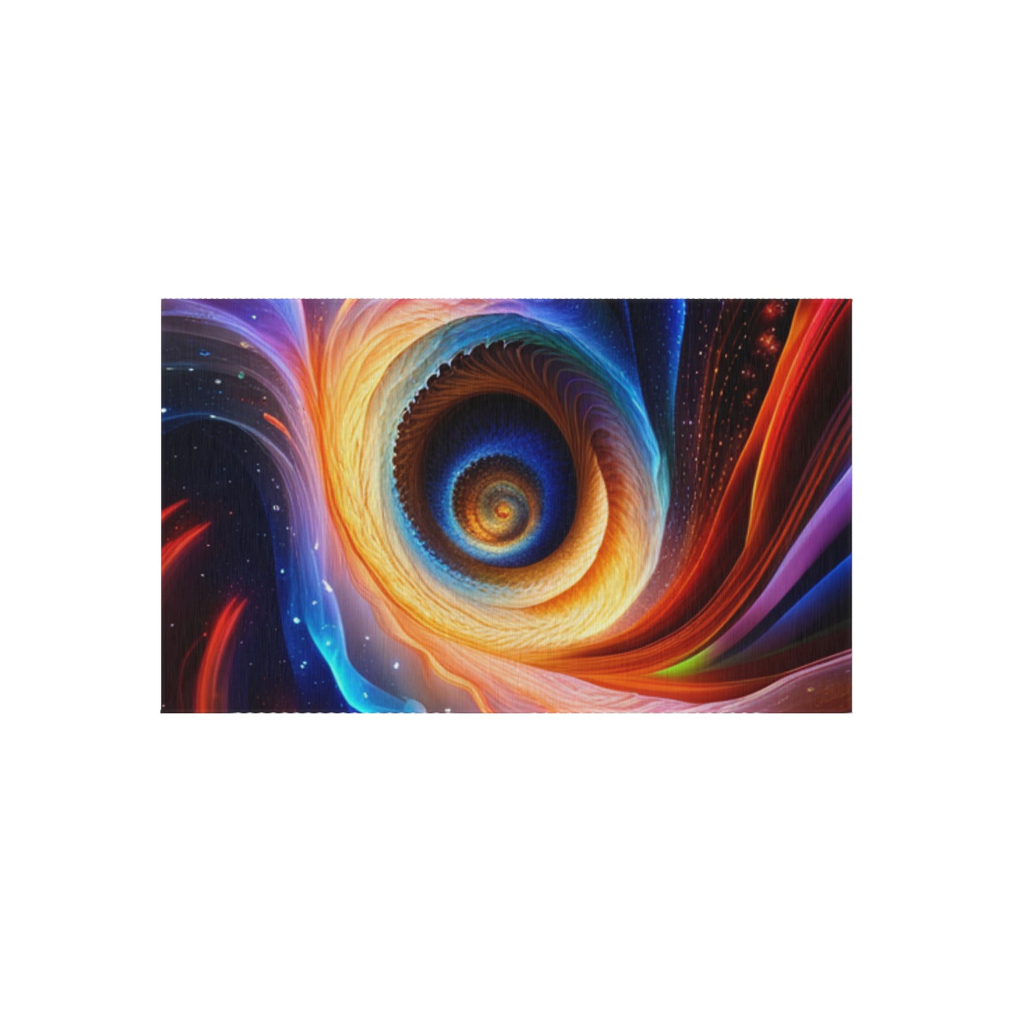 "Cosmic Spiral" Outdoor Rug