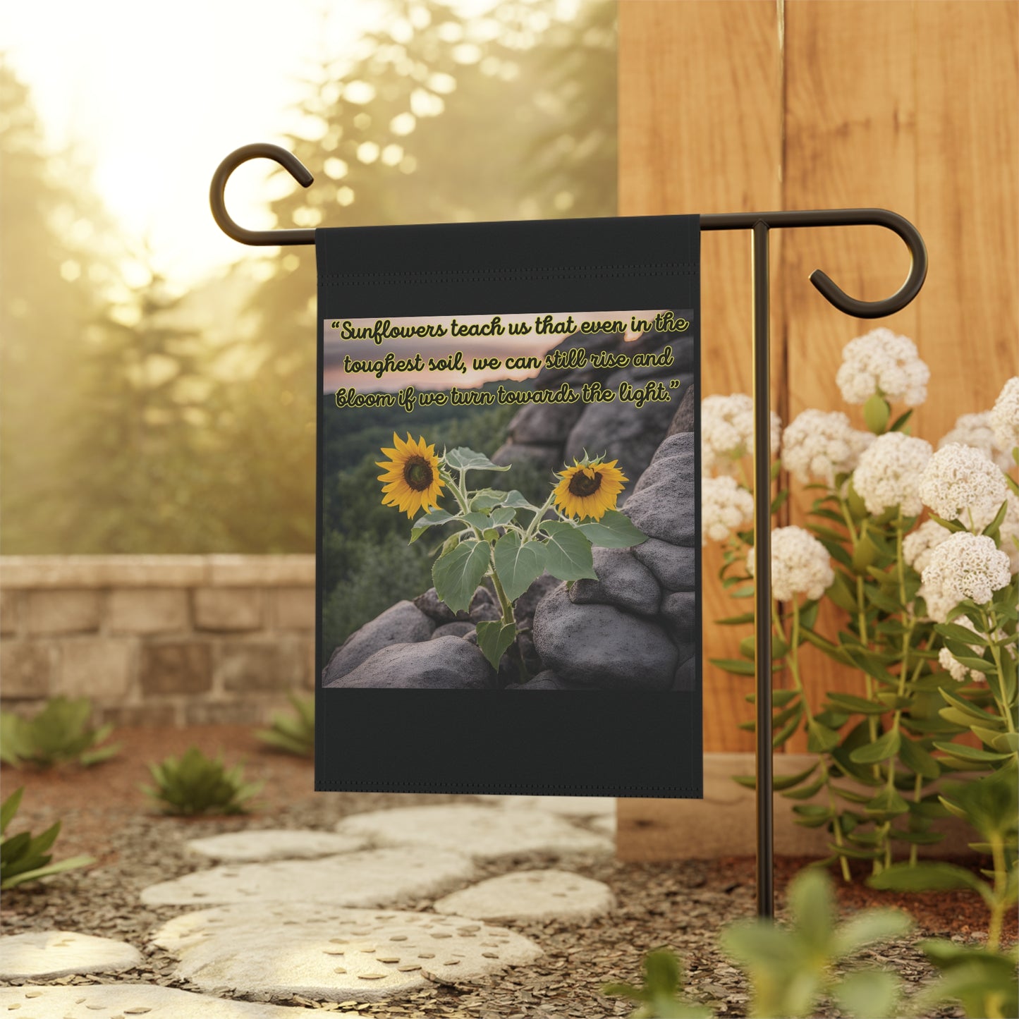 "Rise like Sunflowers" Garden & House Banner