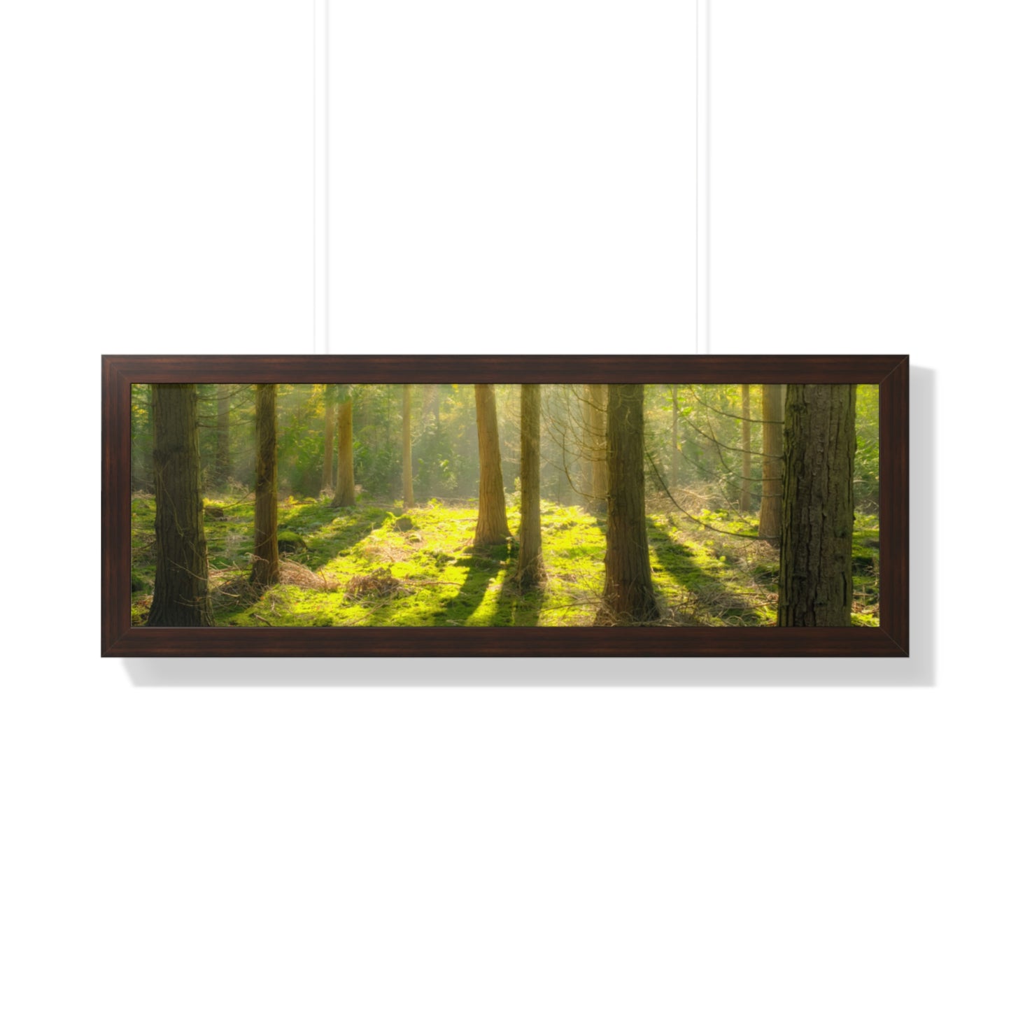 "Mossy Woodland" Framed Horizontal Poster