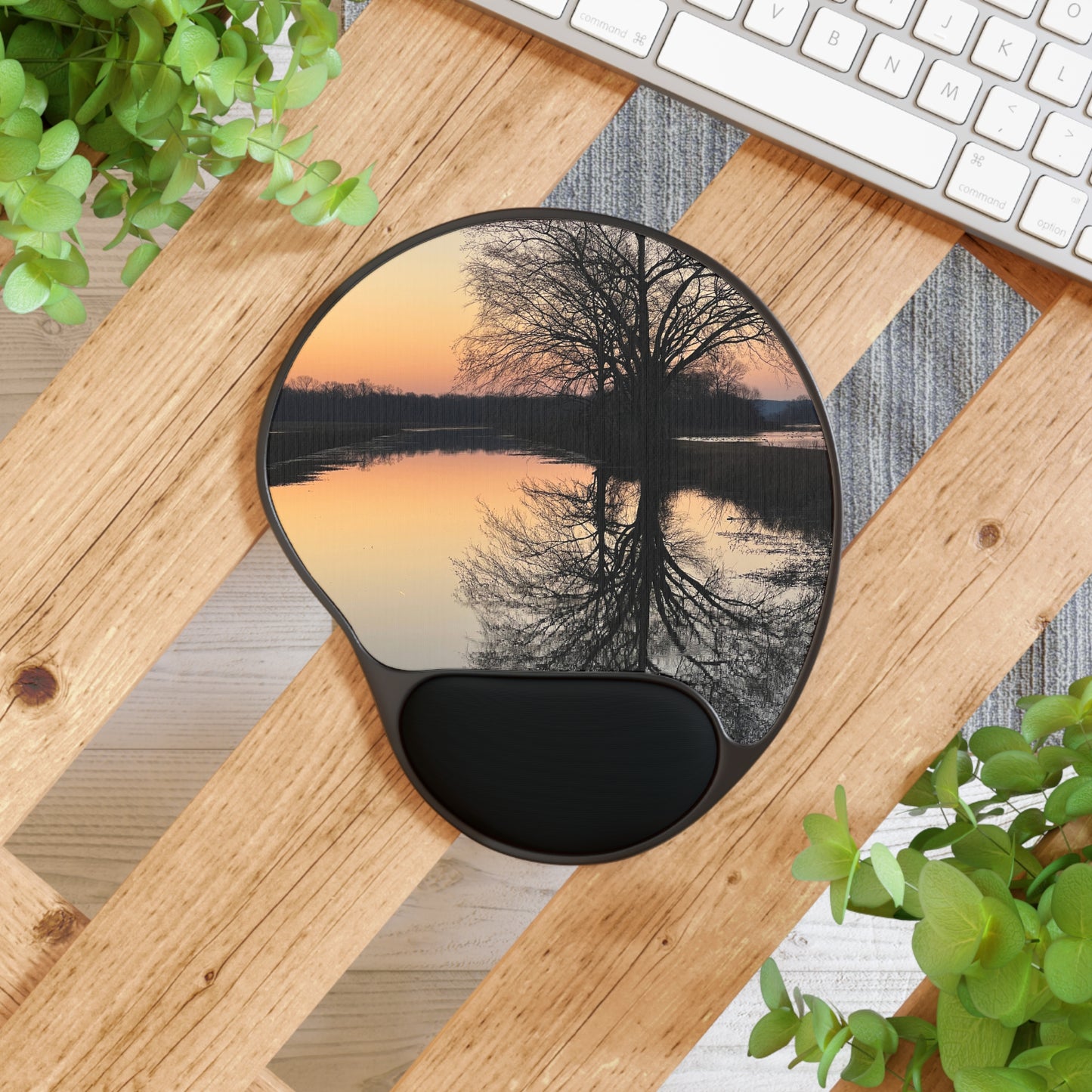 “Reflection At Sunset” Mouse Pad With Wrist Rest