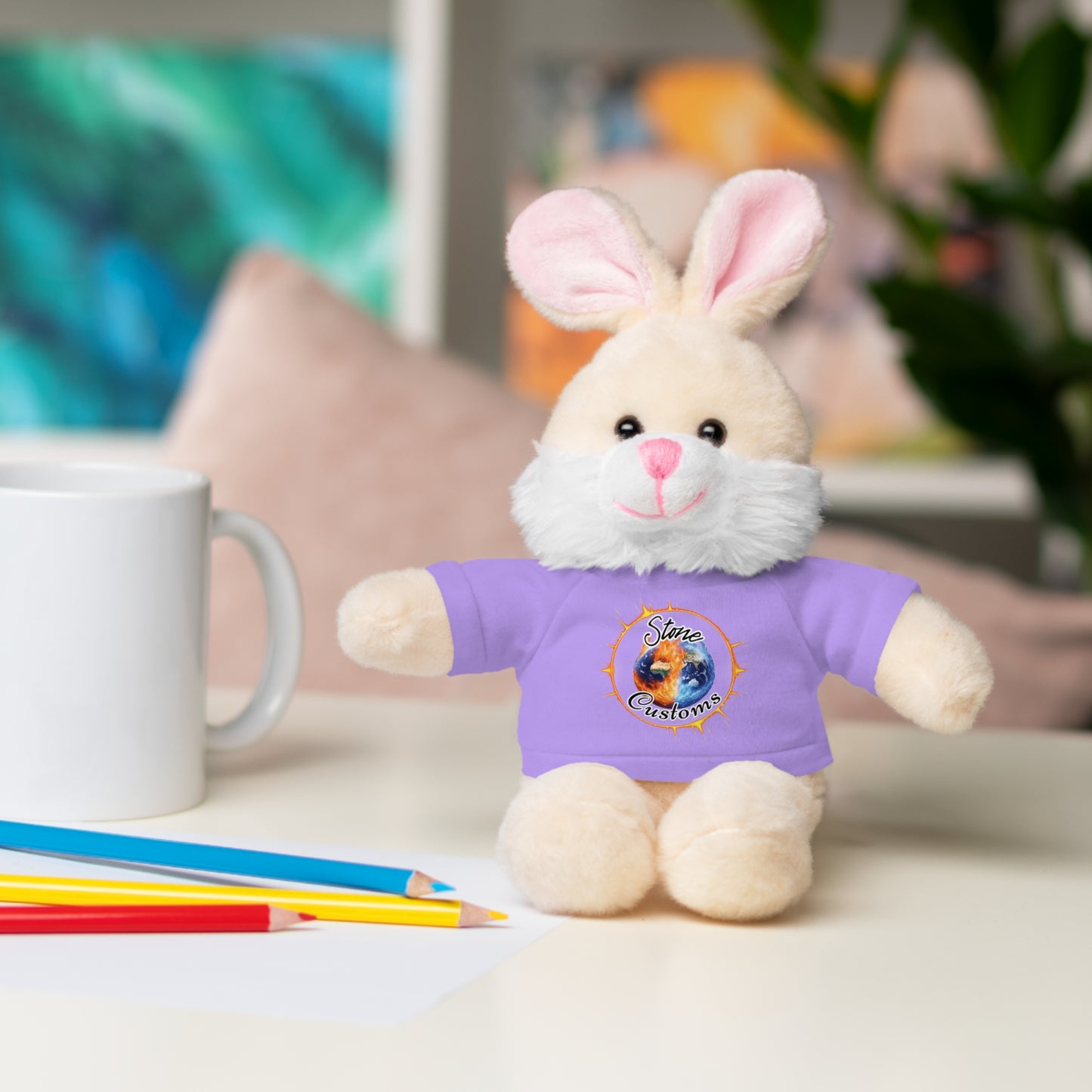 "Stone Customs" Stuffed Animals with Logo Tee