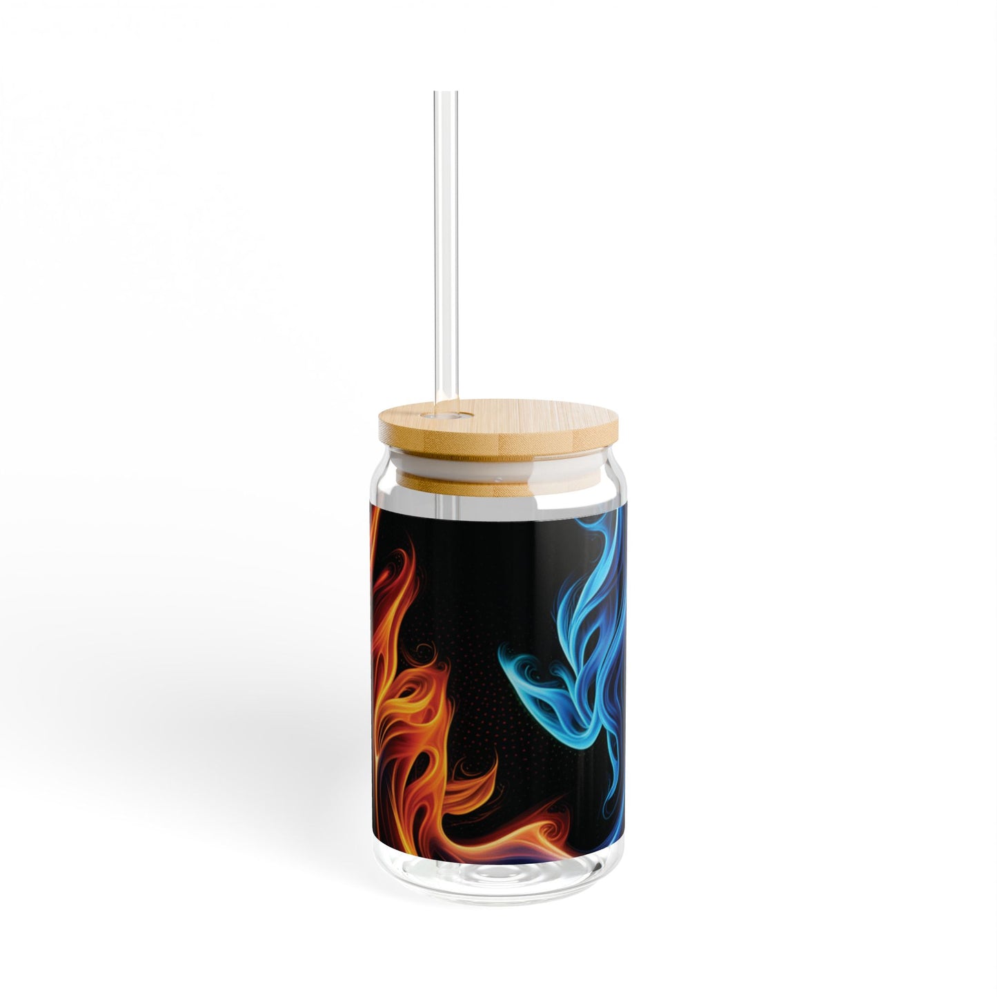 "Dancing Flames" Sipper Glass, 16oz