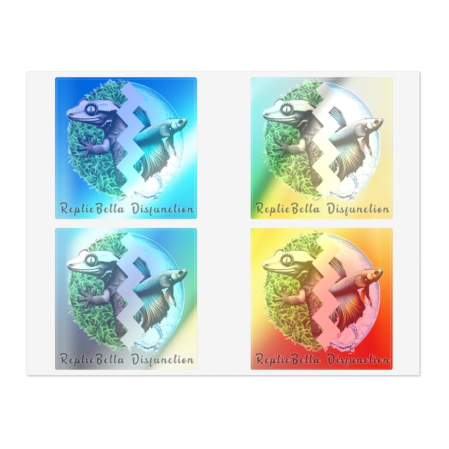 "ReptieBetta Disfunction" Sticker Sheet Bundle, 5pcs