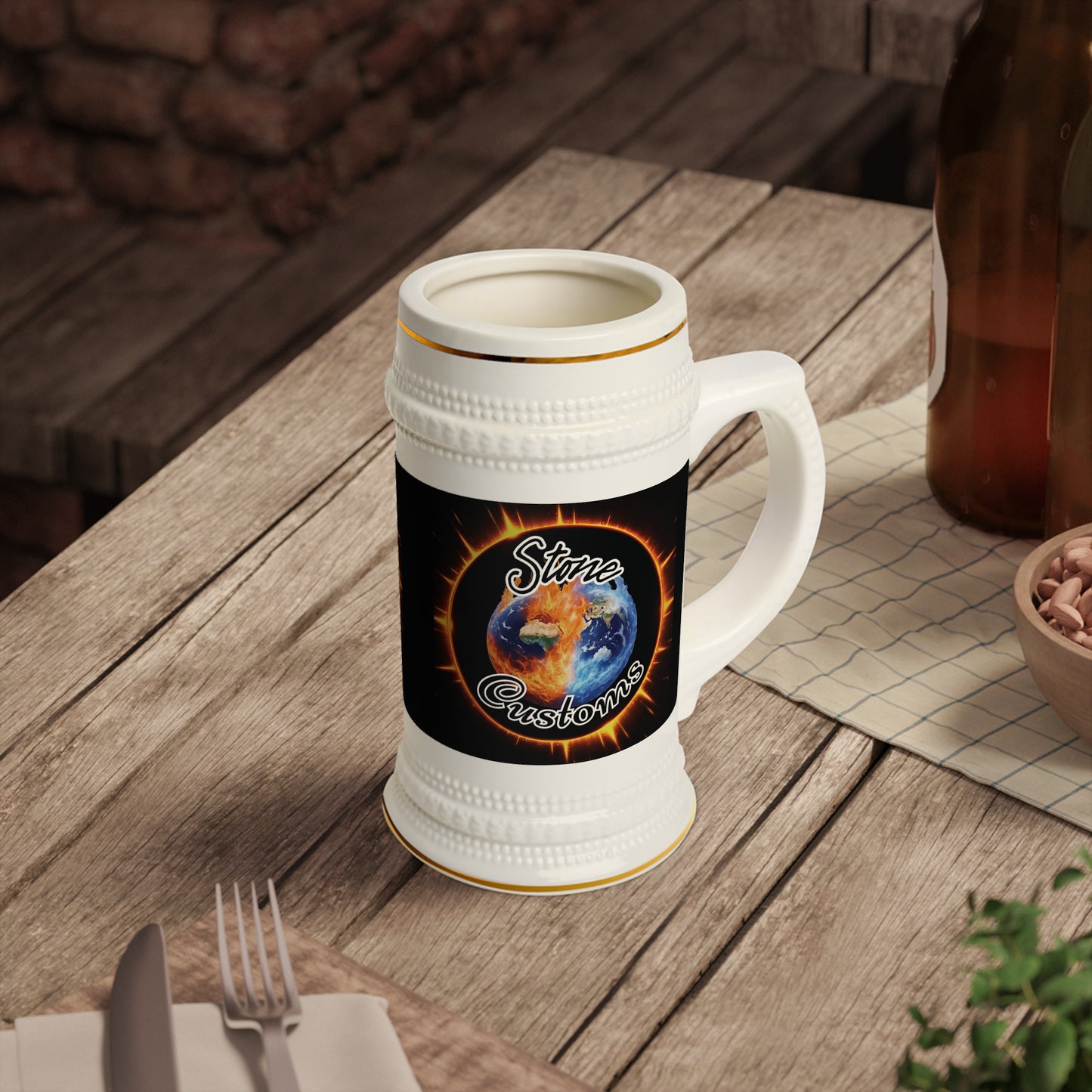 "Stone Customs" Beer Stein Mug