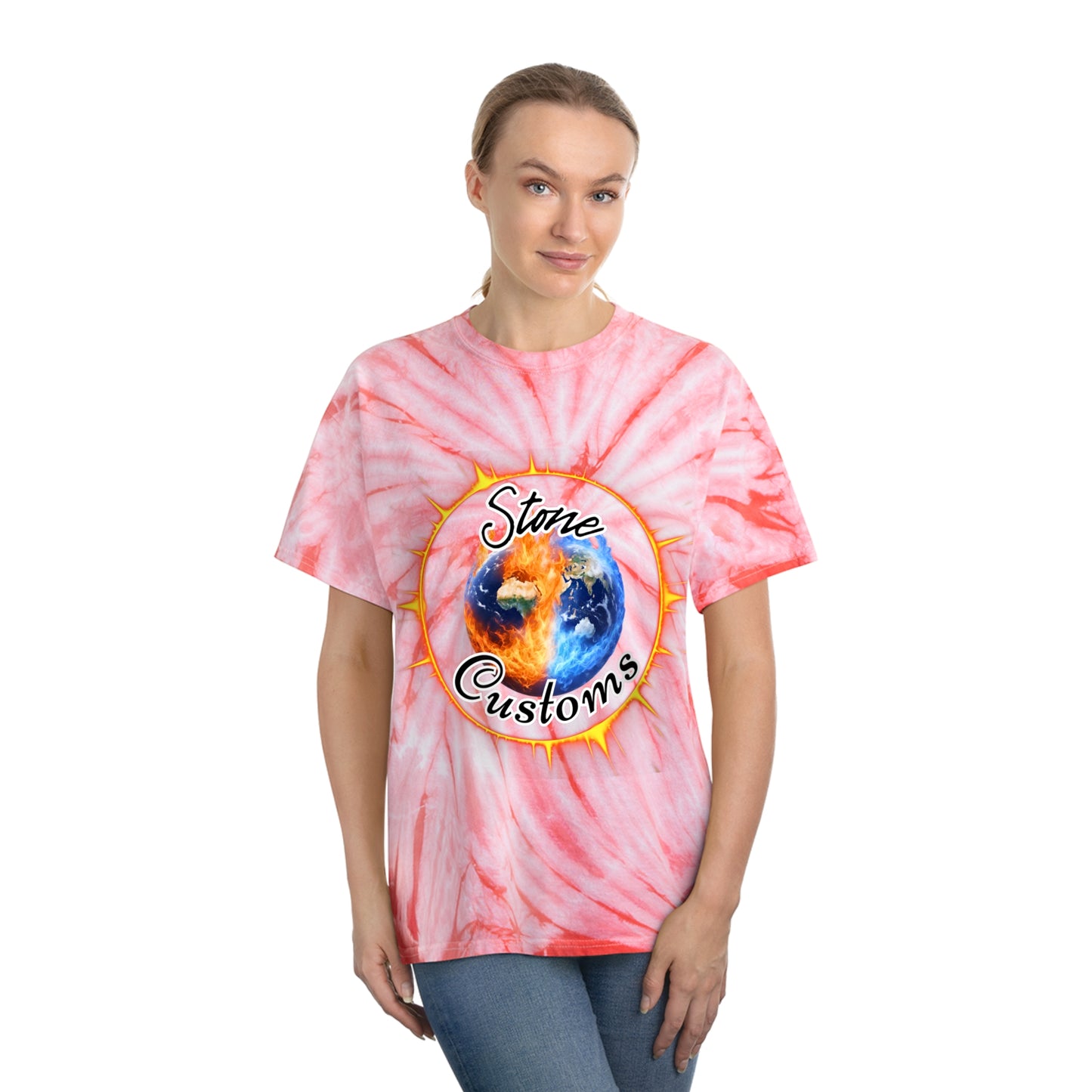 "Stone Customs" Tie-Dye Tee, Cyclone