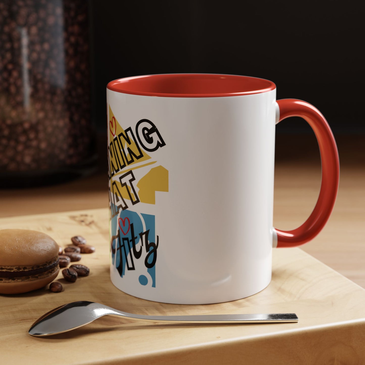 "Cleaning That Fitz" Logo Accent Coffee Mug (11, 15oz)