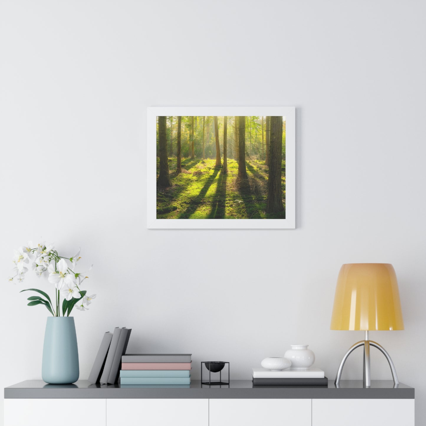 "Mossy Woodland" Framed Horizontal Poster