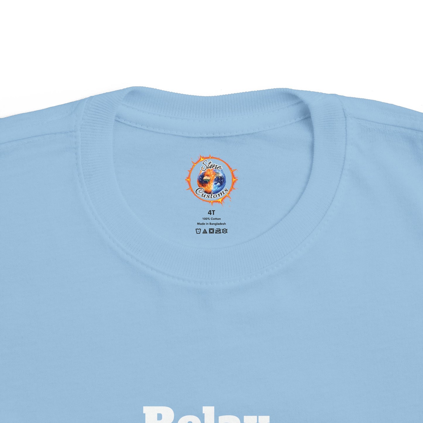 "Relax" Toddler's Fine Jersey Tee w/Logo on Back