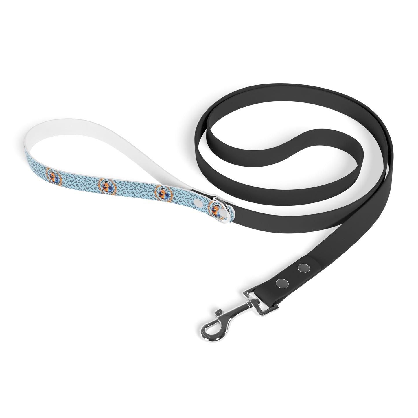 Blue "Bones & Paws/Stone Customs" Leash