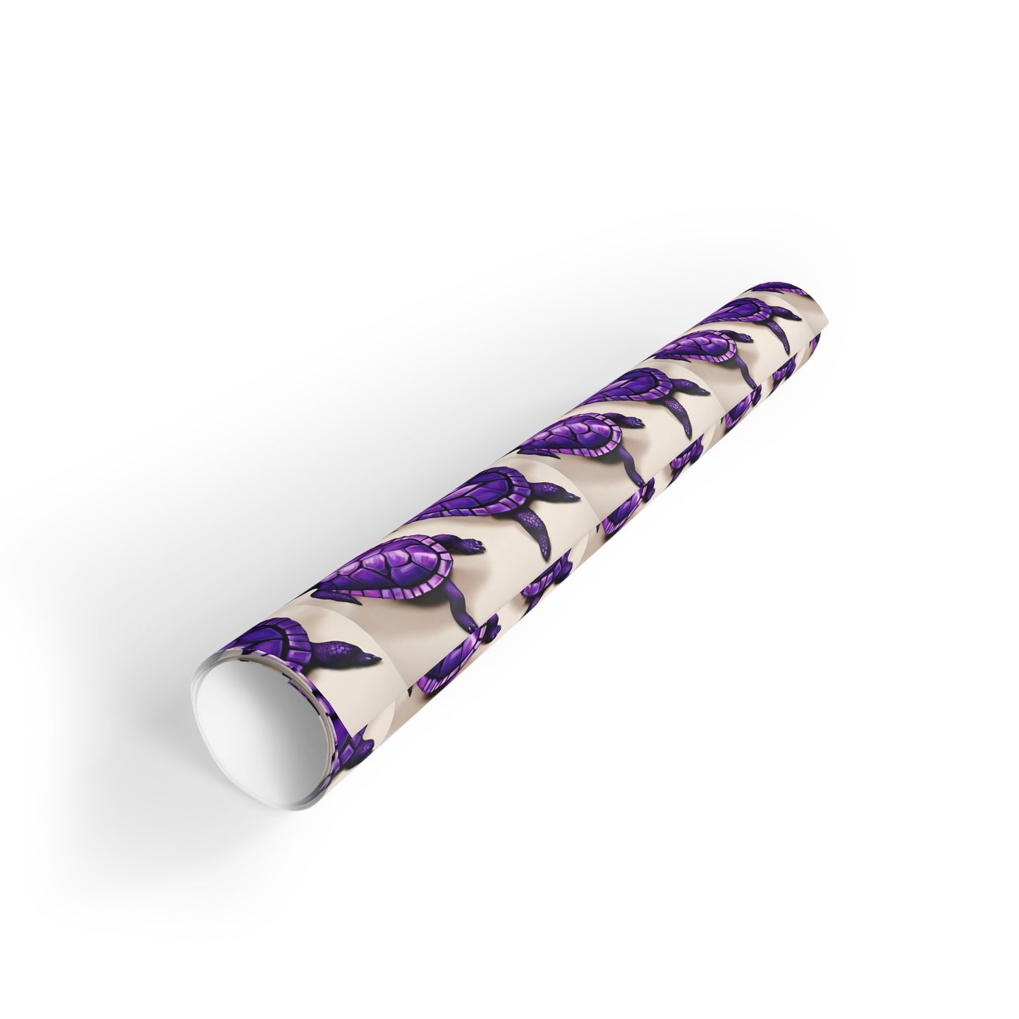 "Purple Turtles" Gift Wrapping Paper Rolls, 1pc