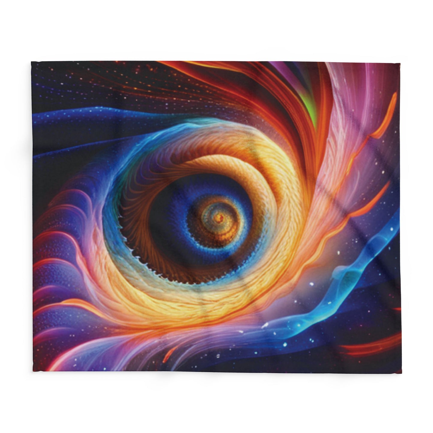 "Cosmic Spiral" Arctic Fleece Blanket