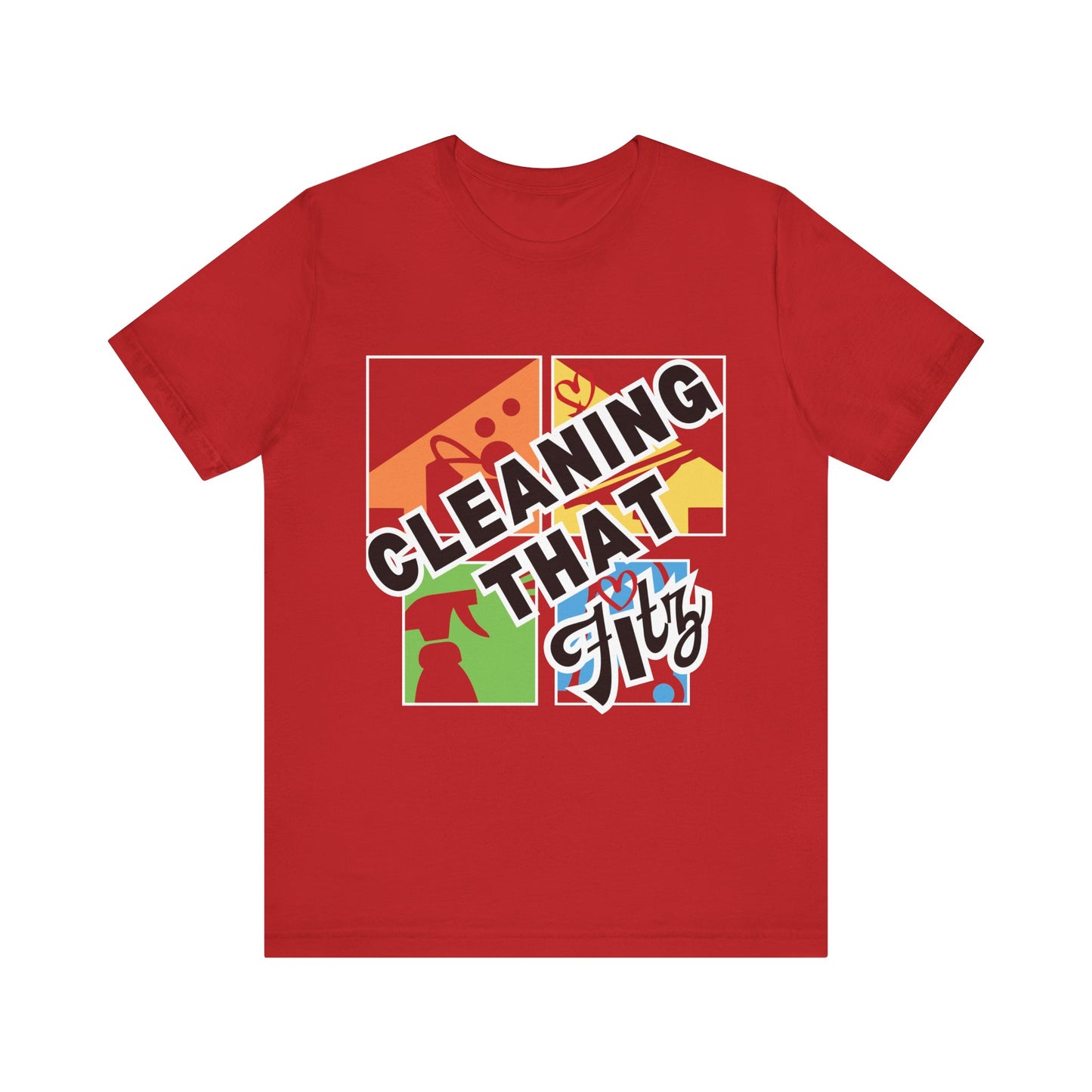 "Cleaning That Fitz" Logo Unisex Jersey Short Sleeve Tee