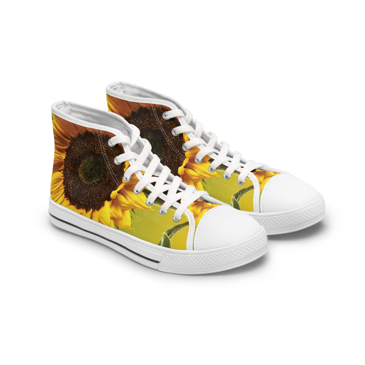 "Sunflower" Women's High Top Sneakers