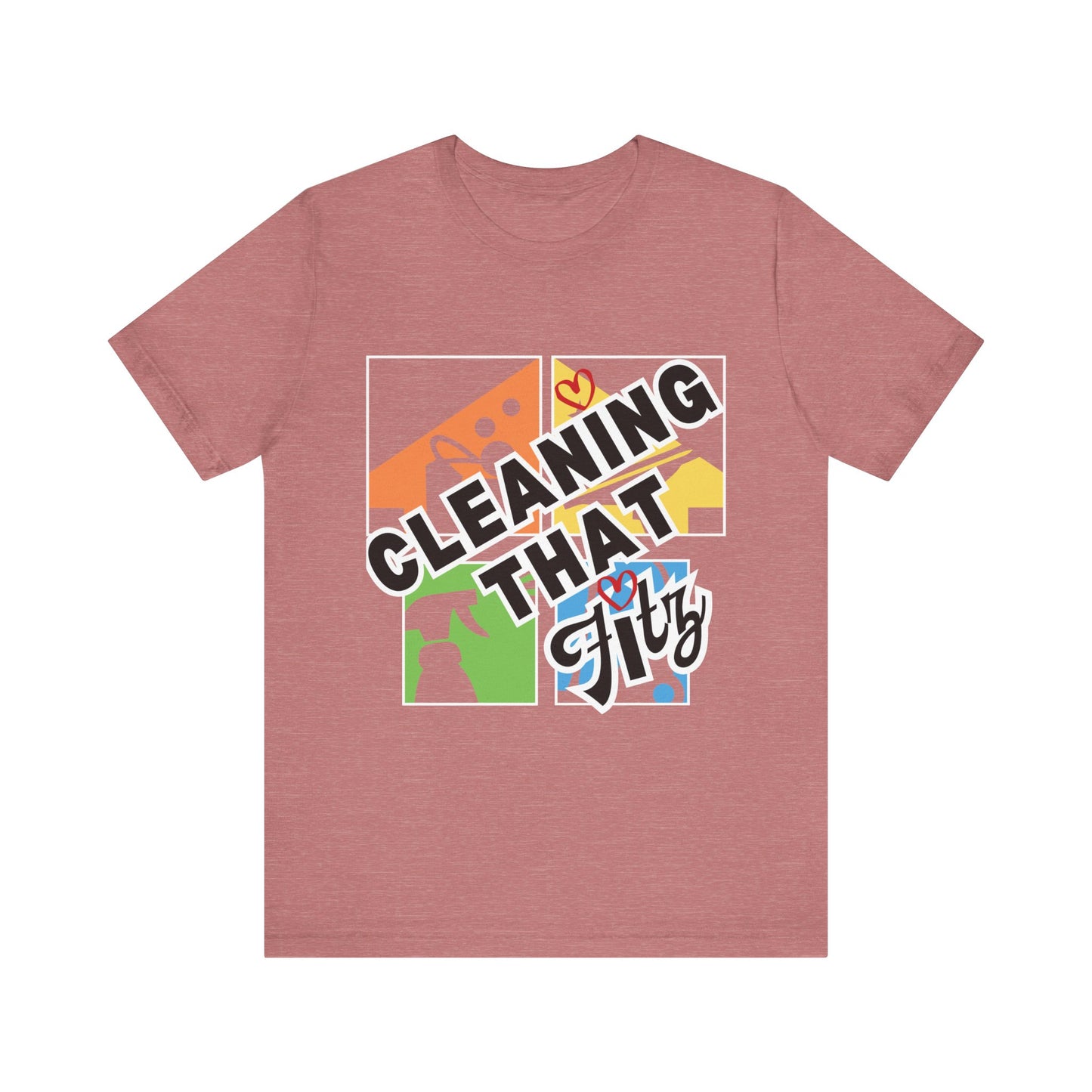 "Cleaning That Fitz" Logo Unisex Jersey Short Sleeve Tee