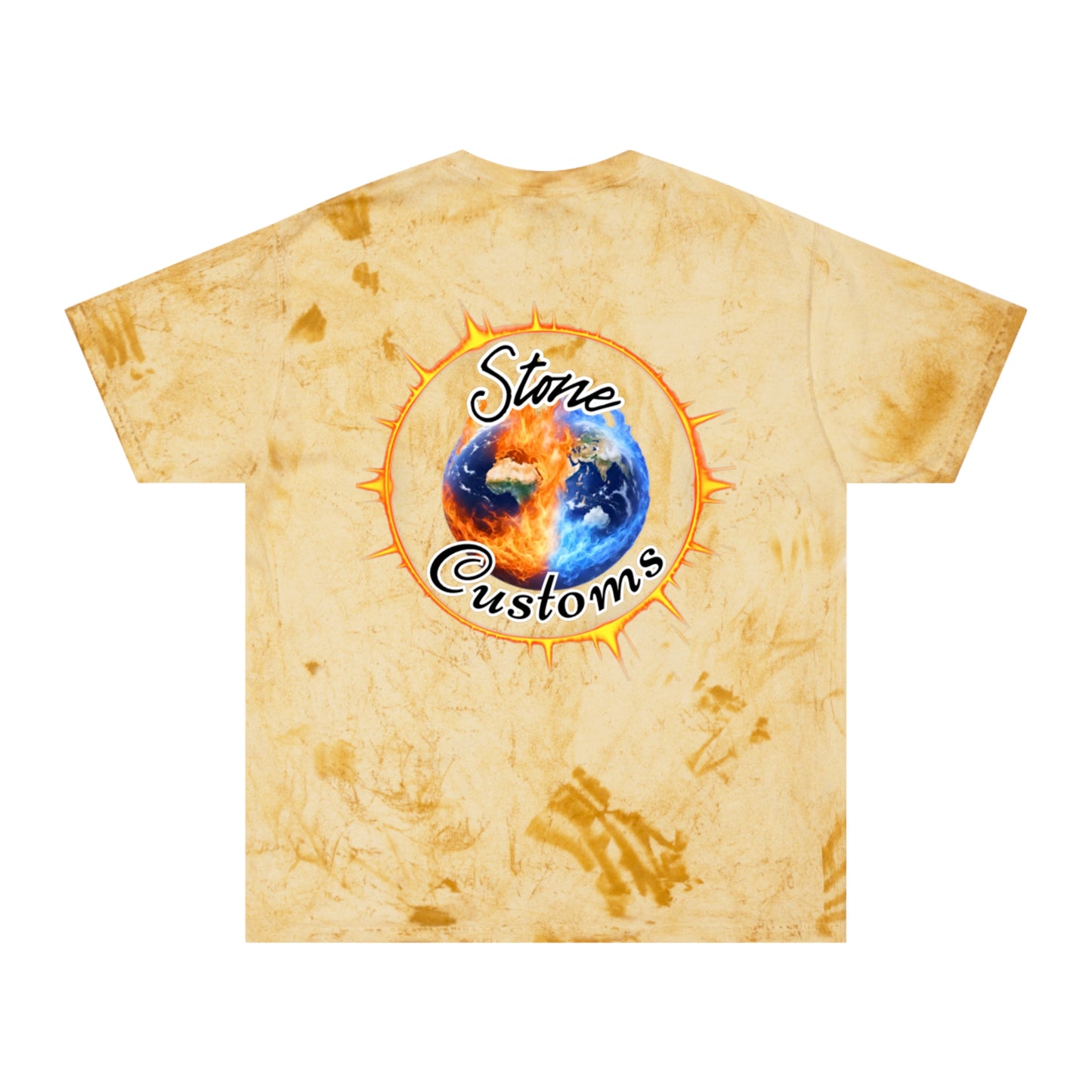 "Stone Customs" Logo on back Unisex Color Blast T-Shirt