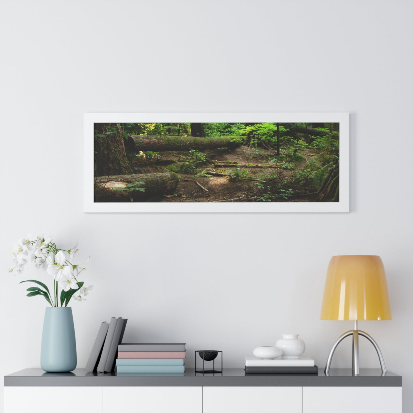 "Fallen Tree" Framed Horizontal Poster