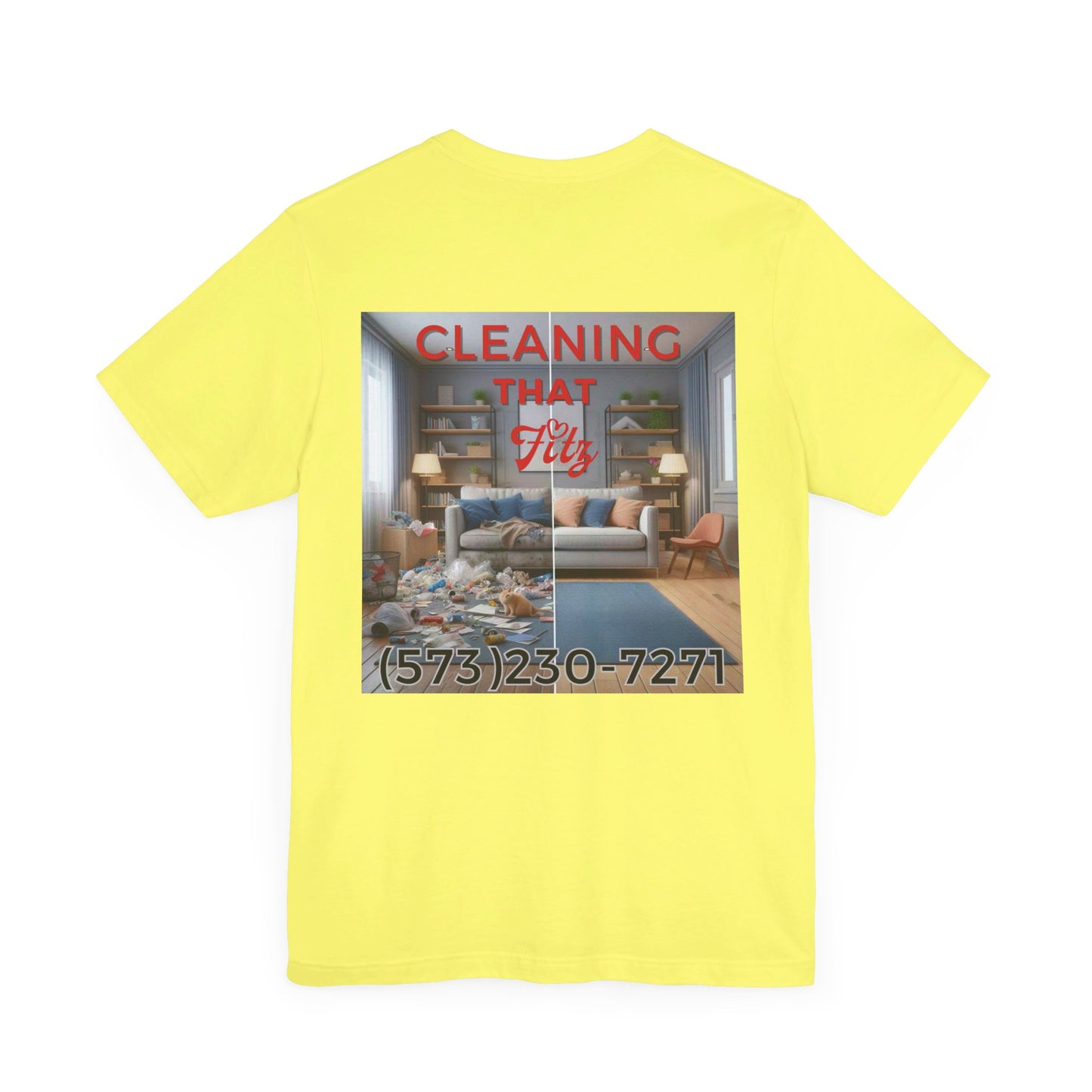 "Cleaning That Fitz" Logo Unisex Jersey Short Sleeve Tee