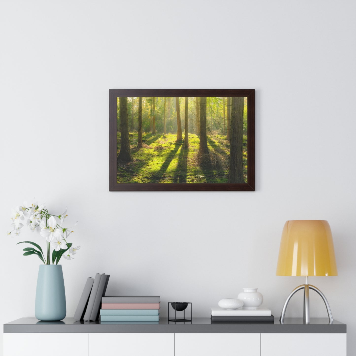 "Mossy Woodland" Framed Horizontal Poster