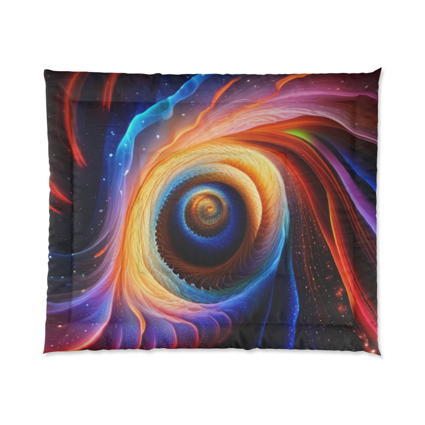 "Cosmic Spiral" Comforter