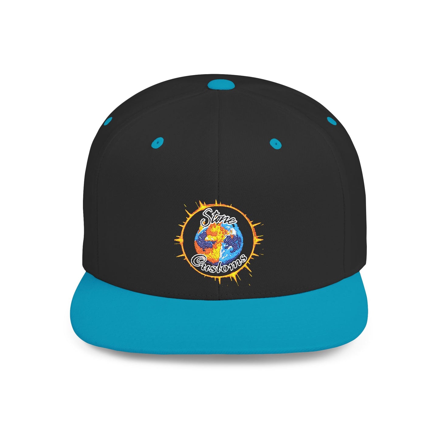 "Stone Customs" Logo Flat Bill Snapback