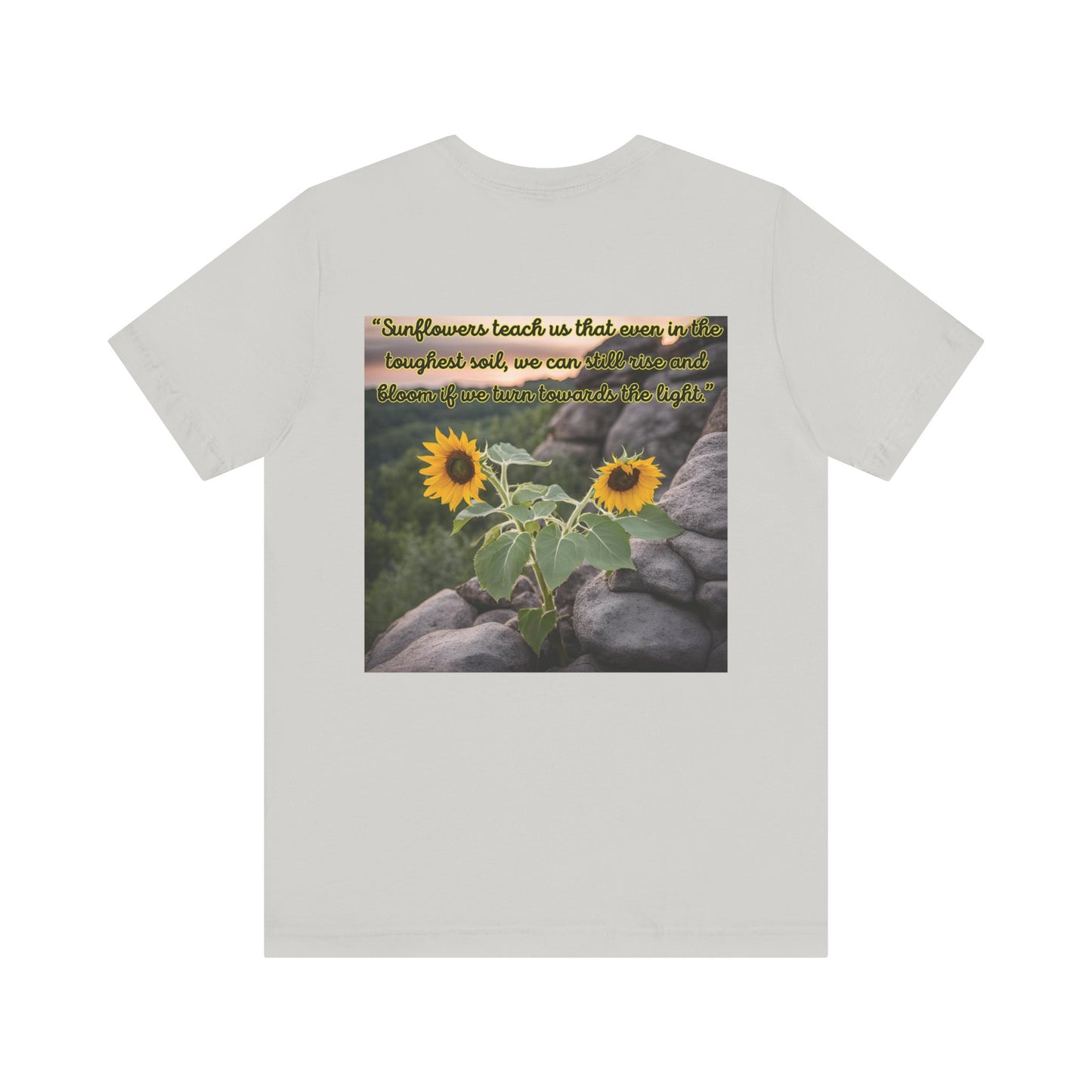 "Sunflower - Rise" Unisex Jersey Short Sleeve Tee 1