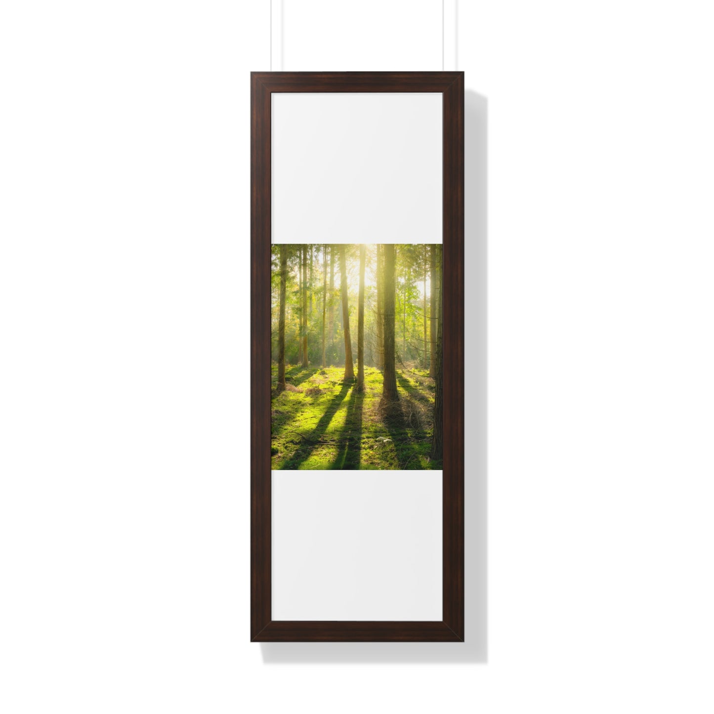 "Mossy Woodland" Framed Vertical Poster