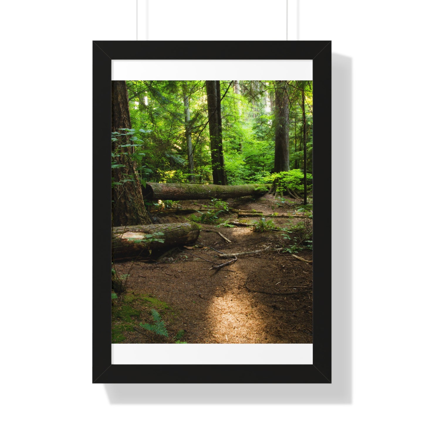 "Fallen Tree" Framed Vertical Poster