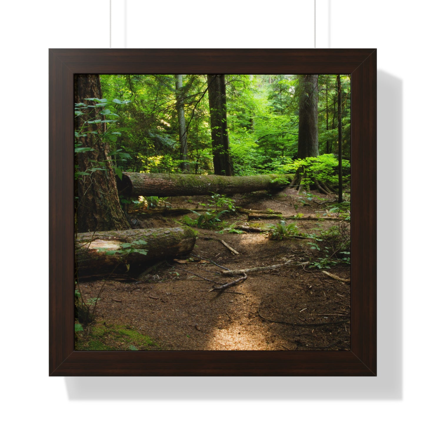 "Fallen Tree" Framed Vertical Poster